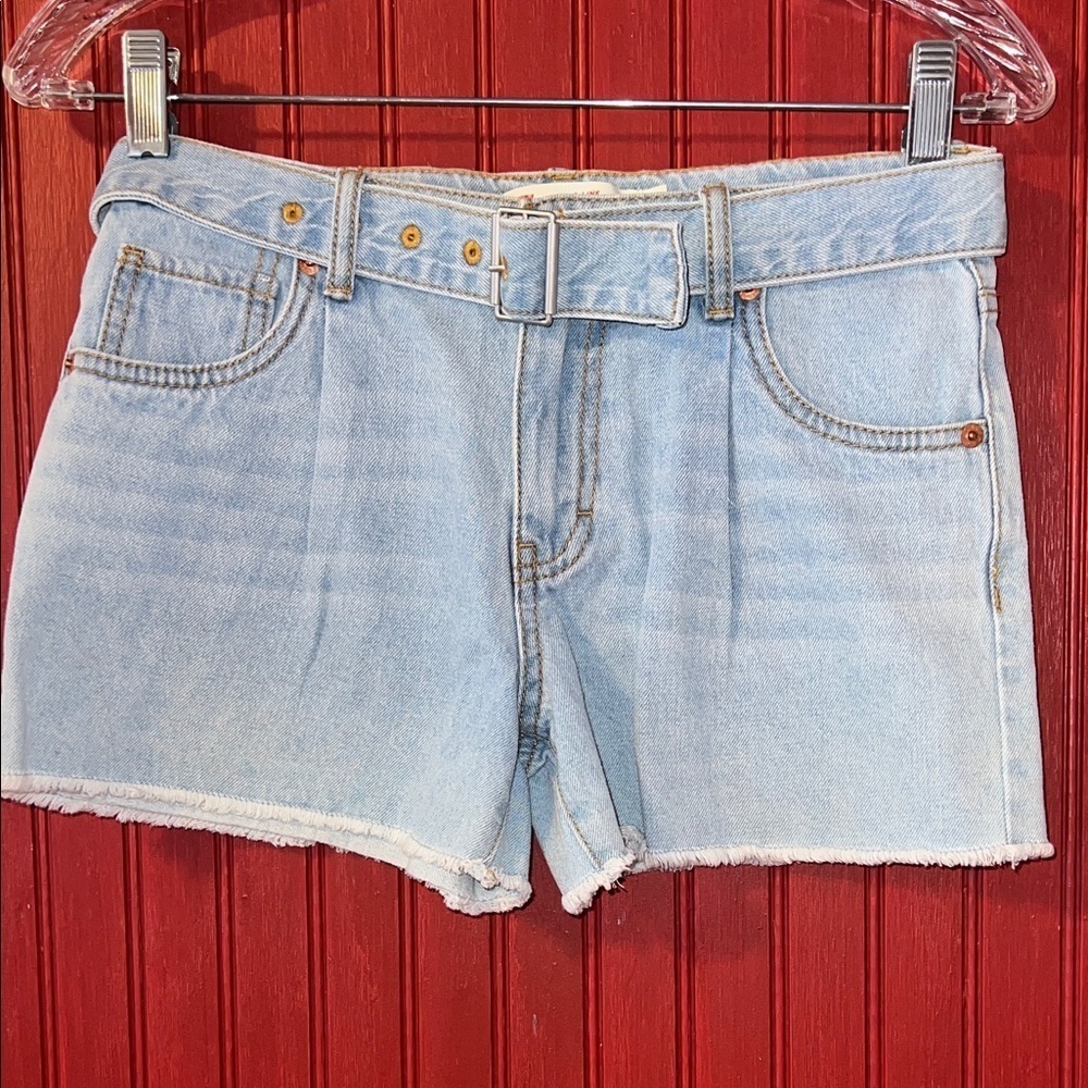 Levi's Light Blue Kids Denim Shorts 14